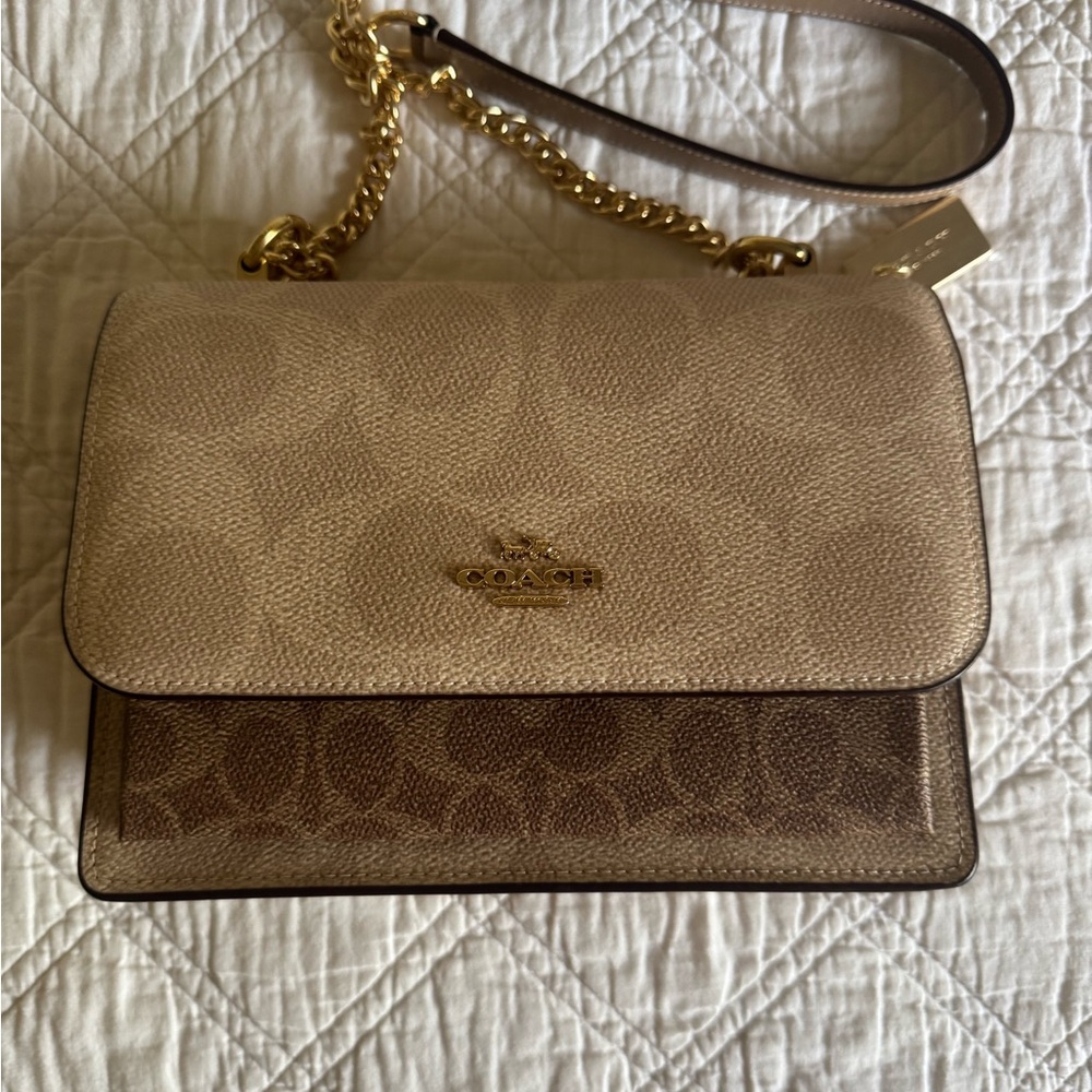 Coach Tan Leather Shoulder Bag